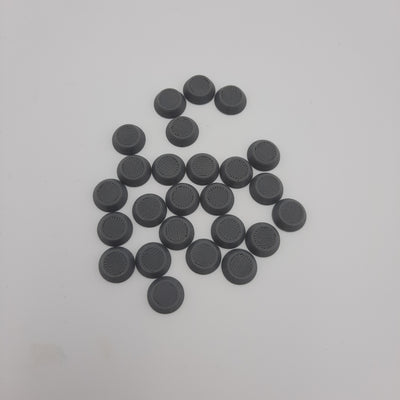 Bases - Base ronde 12.5 mm pour figurines (kit de 25) - DnD - Warhammer - Non peint