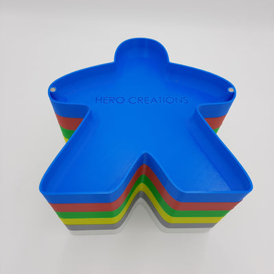 Accessoires de jeux - Plateau Meeple (kit de 6)