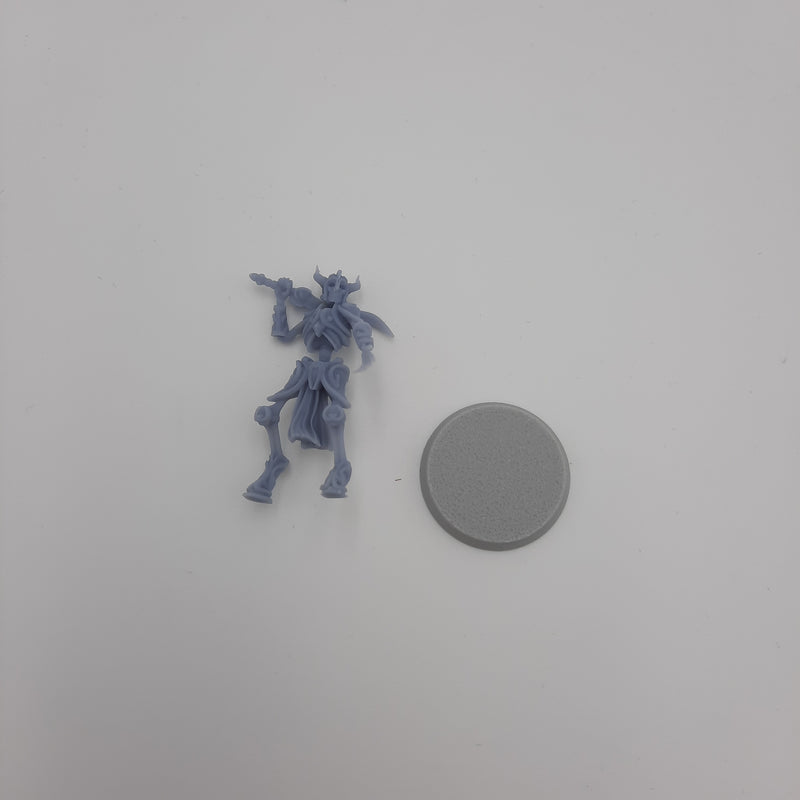 Figurine miniature - Squelette (3 modèles) - DnD - Gris/Non peint