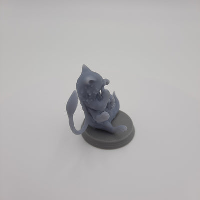 Figurine miniature - Bébé Bête Éclipsante- DnD - Gris/non peint – Résine/PLA