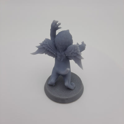 Figurine miniature - Bébé Griffon - DnD - Gris/Non peint – Résine/PLA