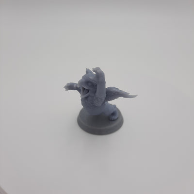 Figurine miniature - Bébé Griffon - DnD - Gris/Non peint – Résine/PLA