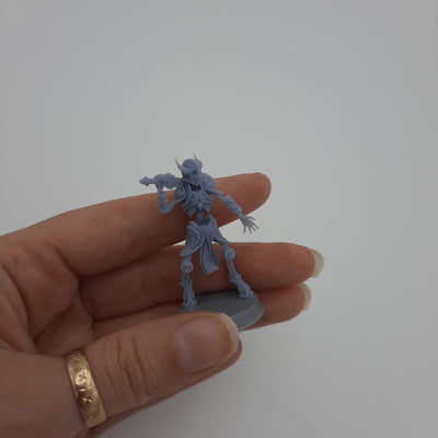 Figurine miniature - Squelette (3 modèles) - DnD - Gris/Non peint