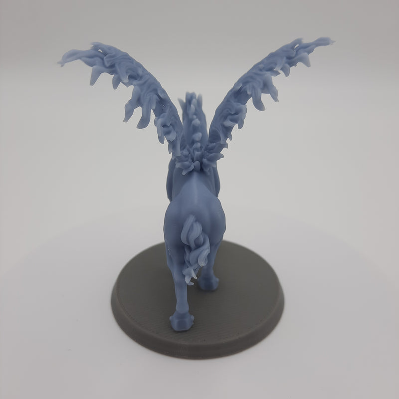 Figurine miniature - Pégase (Pegasus) -  DnD - Gris/Non peint