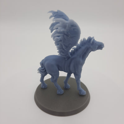 Figurine miniature - Pégase (Pegasus) -  DnD - Gris/Non peint