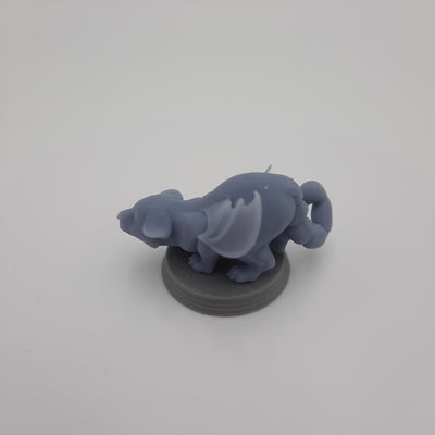 Figurine miniature - Bébé Manticore - DnD - Gris/Non peint – Résine/PLA