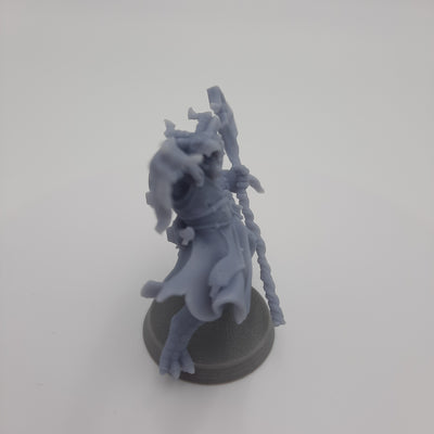 Figurine miniature - Hommes-Dragons - Dragonfolks - DnD - Gris / Non peint