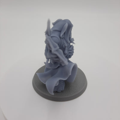 Figurine miniature - Hommes-Éléphants - Elephantfolks - (8 classes différentes) - DnD - Gris/Non peint