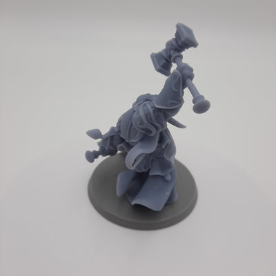 Figurine miniature - Hommes-Éléphants - Elephantfolks - (8 classes différentes) - DnD - Gris/Non peint