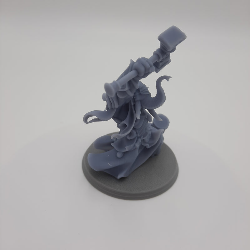 Figurine miniature - Hommes-Éléphants - Elephantfolks - (8 classes différentes) - DnD - Gris/Non peint