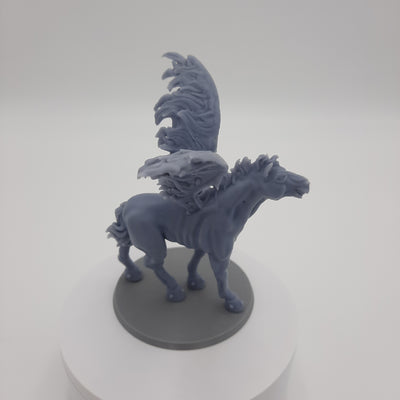 Figurine miniature - Pégase (Pegasus) -  DnD - Gris/Non peint