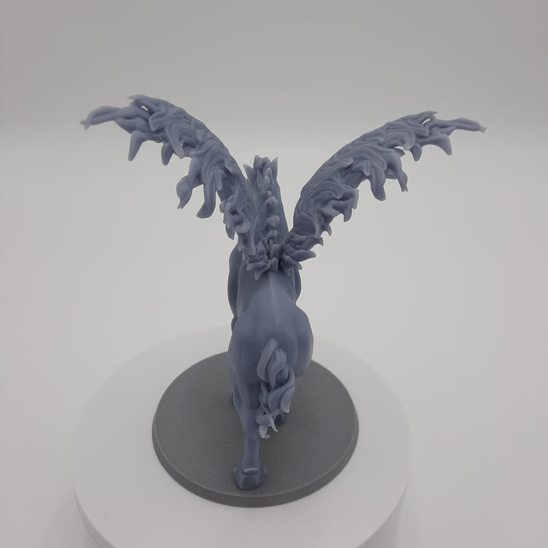 Figurine miniature - Pégase (Pegasus) -  DnD - Gris/Non peint