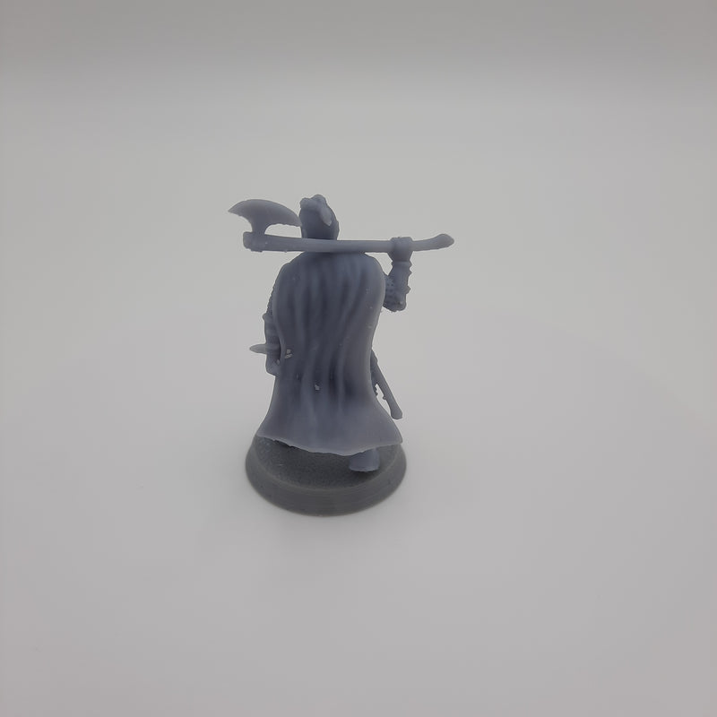 Miniature figurine - Bjorn the Blacksmith - Viking Warrior - DnD - Fate of the Norns - Grey/Unpainted