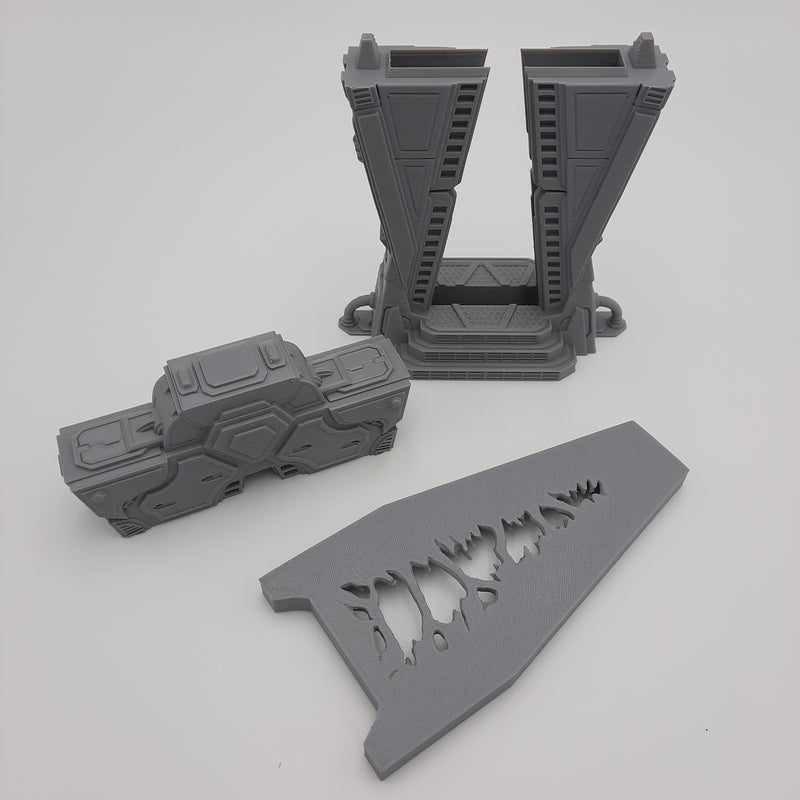 Décors miniature - Portail -  Portail du Nexus - DnD - Warhammer - Gris/Non peint