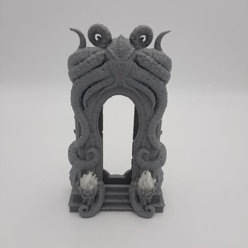 Décors miniature - Portail - Arche du Grand Ancien - DnD - Portal - Gris/Non peint