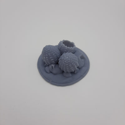 Dragon, nid - Gris/Non peint