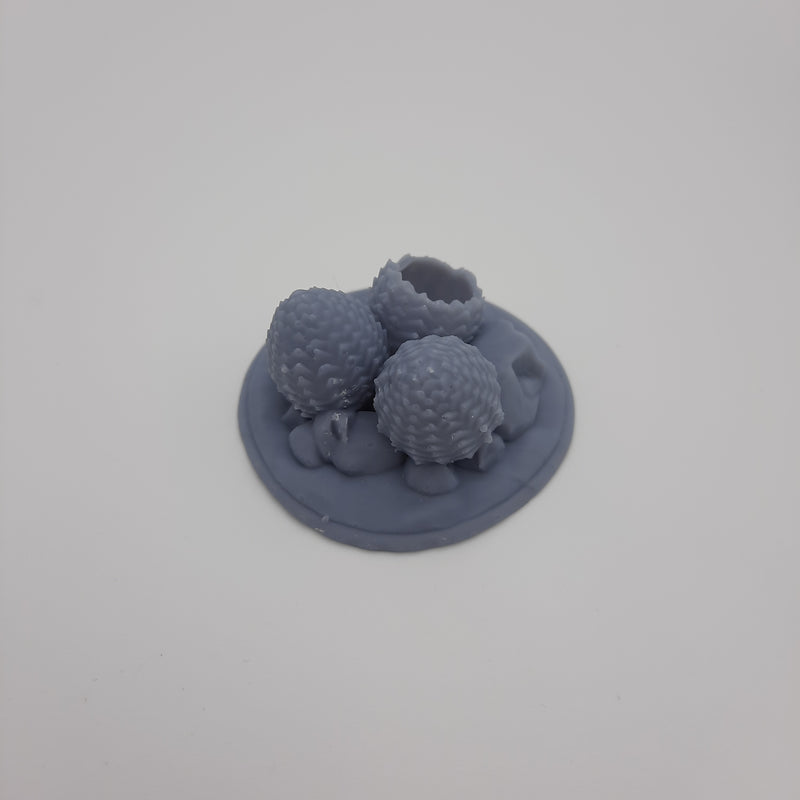 Dragon, nid - Gris/Non peint