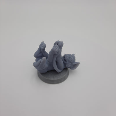 Figurine miniature - Bête éclipsante, bébé (Baby Displacer Beast) - DnD - Gris/Non peint – Résine/PLA