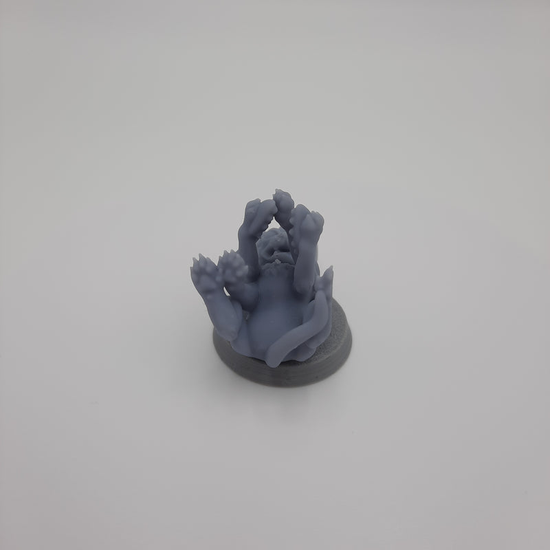 Figurine miniature - Bête éclipsante, bébé (Baby Displacer Beast) - DnD - Gris/Non peint – Résine/PLA