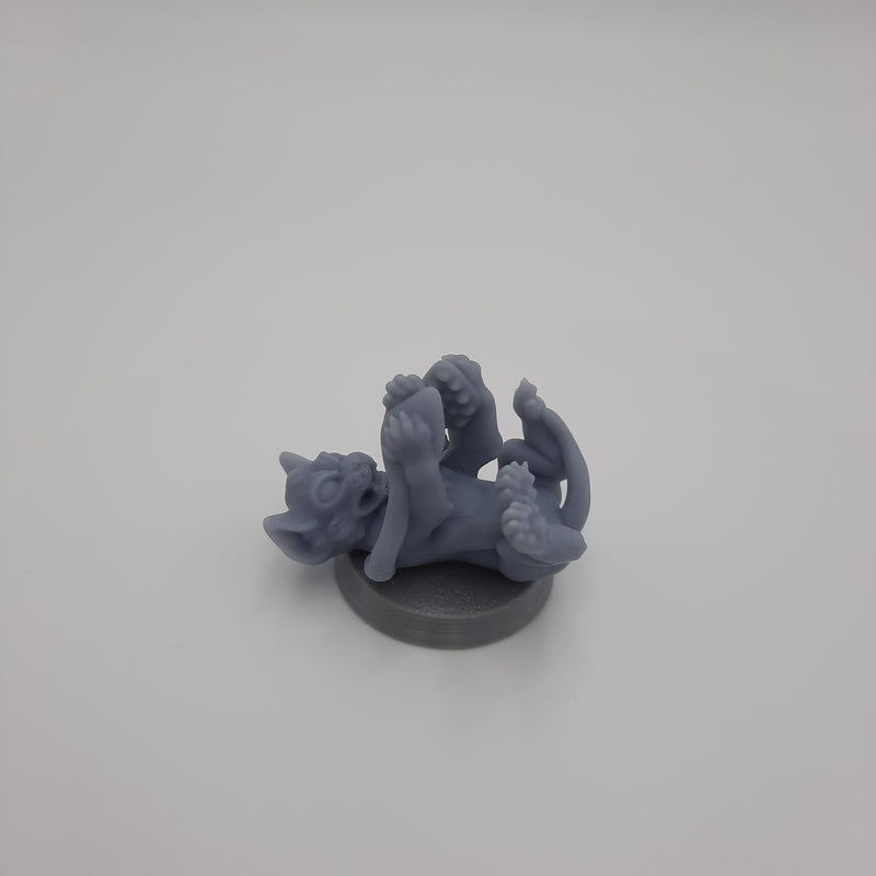 Figurine miniature - Bête éclipsante, bébé (Baby Displacer Beast) - DnD - Gris/Non peint – Résine/PLA