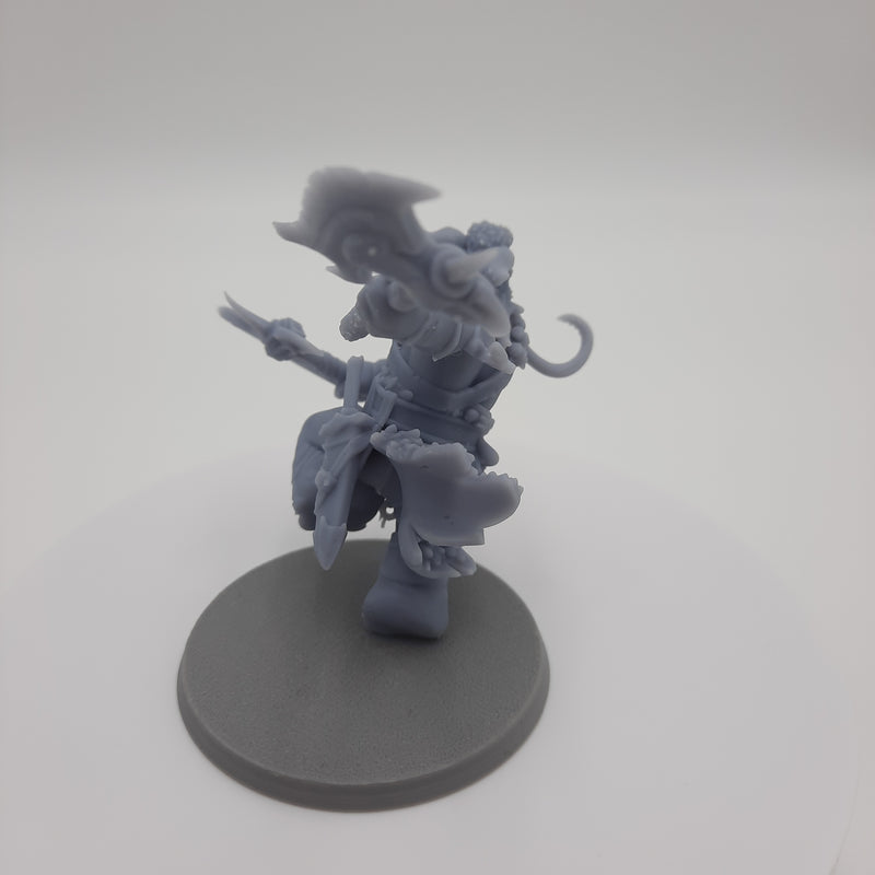 Figurine miniature - Hommes-Éléphants - Elephantfolks - (8 classes différentes) - DnD - Gris/Non peint