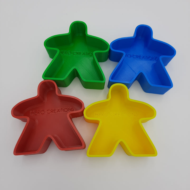 Accessoires de jeux - Bol Meeple (Kit de 4)