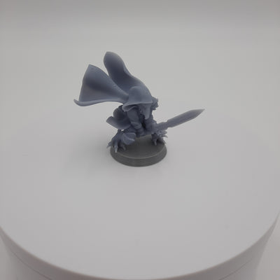 Figurine miniature - Hommes-Corbeaux - Ravenfolks - Kenku - DnD - Gris/Non peint