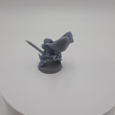 Figurine miniature - Hommes-Corbeaux - Ravenfolks - Kenku - DnD - Gris/Non peint