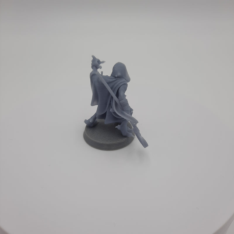 Figurine miniature - Hommes-Corbeaux - Ravenfolks - Kenku - DnD - Gris/Non peint