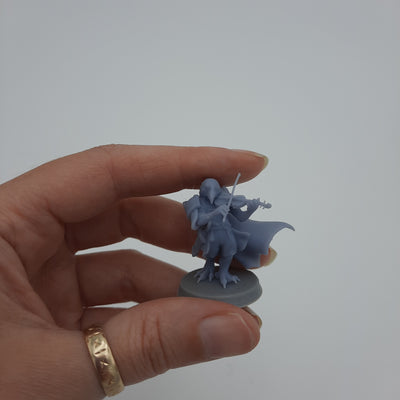 Figurine miniature - Hommes-Corbeaux - Ravenfolks - Kenku - DnD - Gris/Non peint