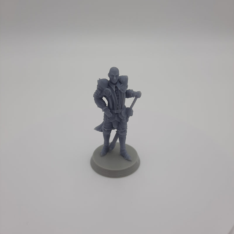 Figurine miniature - Capitaine de la Garde - DnD - Gris/Non peint