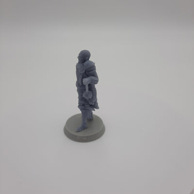 Figurine miniature - Capitaine de la Garde - DnD - Gris/Non peint