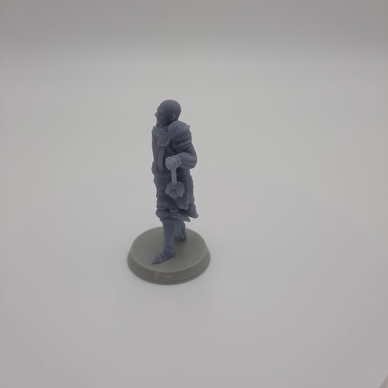 Figurine miniature - Capitaine de la Garde - DnD - Gris/Non peint