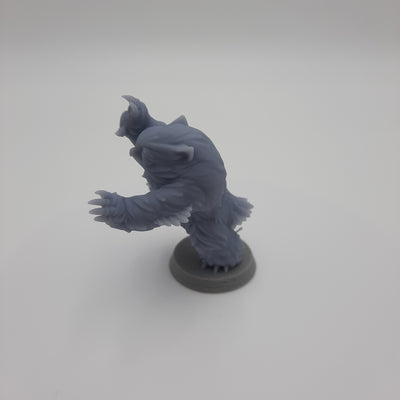 Figurine miniature - Hibours - DnD - Gris/Non peint