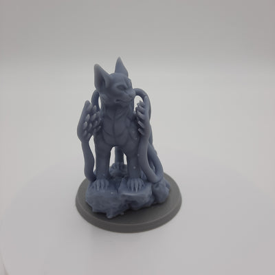 Figurine miniature - Bête éclipsante debout (Displacer Beast) - DnD - Gris/Non peint