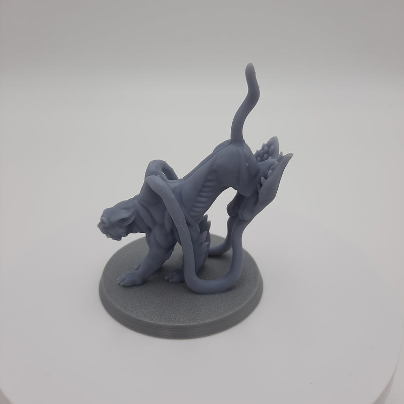 Displacer Beast attacking- Grey/Unpainted