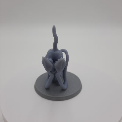 Figurine miniature - Bête éclipsante attaquante (Displacer Beast) - DnD - Gris/Non peint