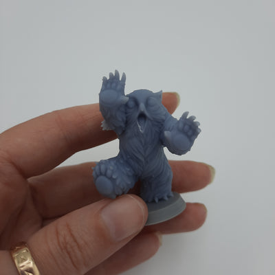 Figurine miniature - Hibours - DnD - Gris/Non peint