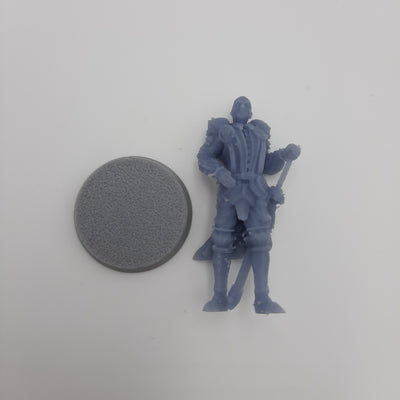 Figurine miniature - Capitaine de la Garde - DnD - Gris/Non peint