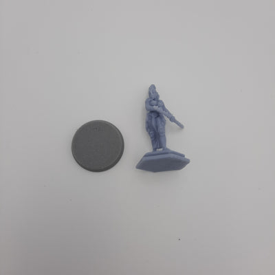 Figurine miniature - Archère Haut Elfe - Gris/Non peint - DnD - Résine/PLA