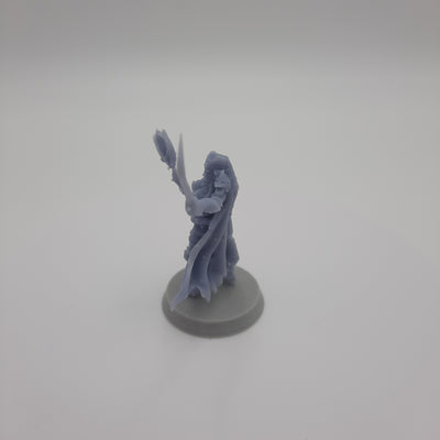 Figurine miniature - Elfe noire - DnD - Gris/Non peint