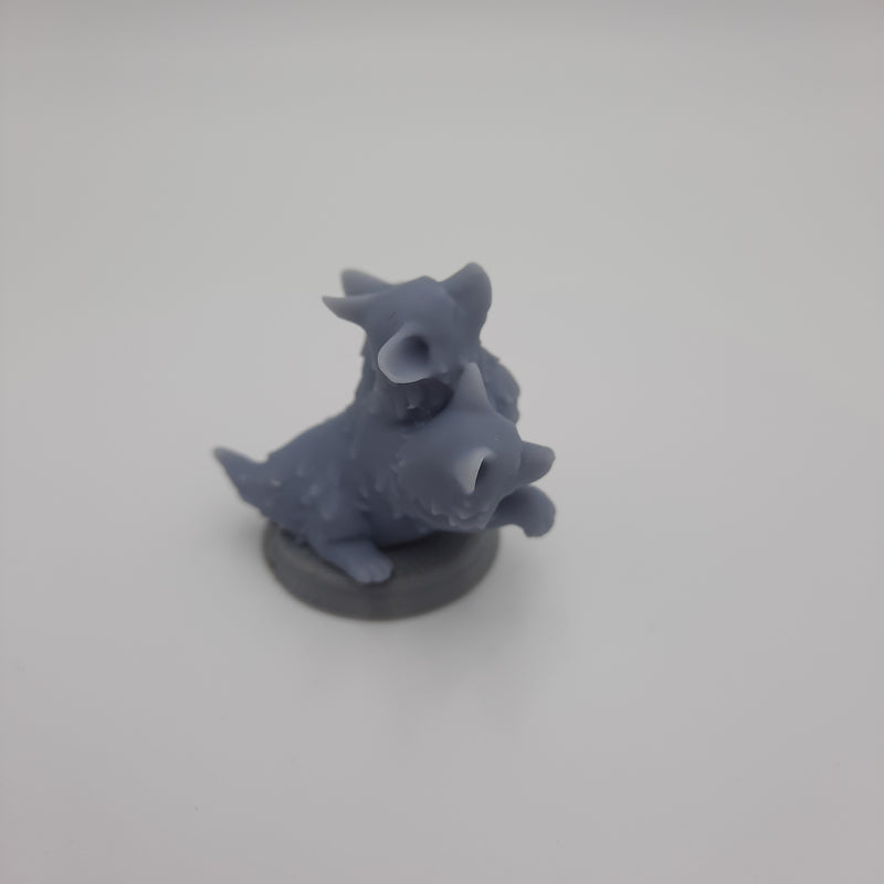 Figurine miniature - Bébé Cerbère) - DnD - Gris/Non peint – Résine/PLA