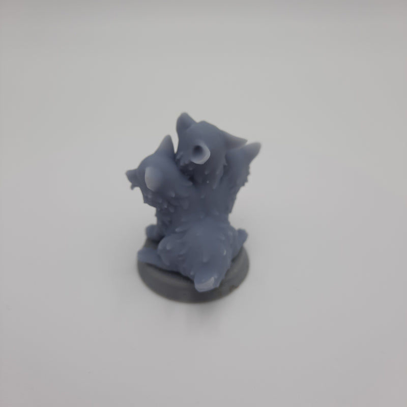 Figurine miniature - Bébé Cerbère) - DnD - Gris/Non peint – Résine/PLA