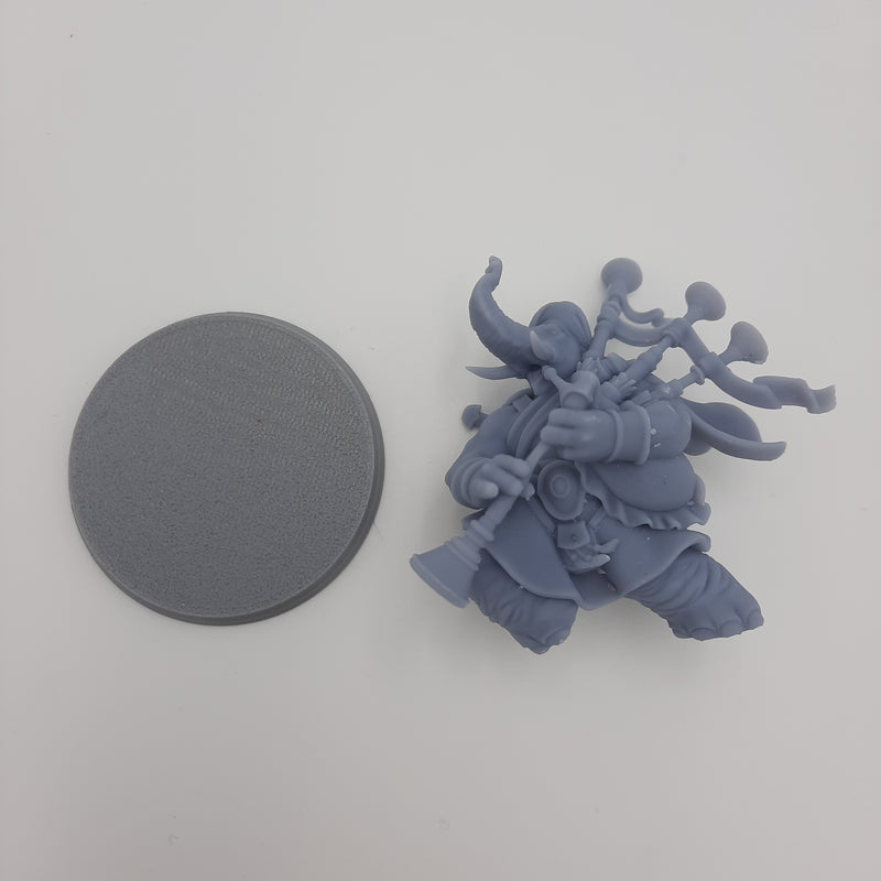 Figurine miniature - Hommes-Éléphants - Elephantfolks - (8 classes différentes) - DnD - Gris/Non peint