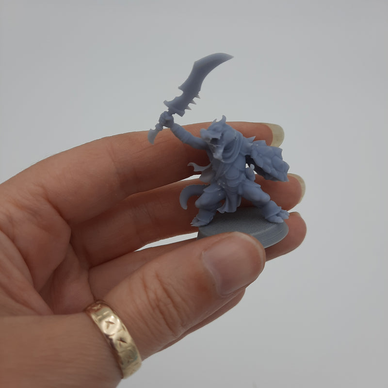 Figurine miniature - Kobold (5 classes différentes) - DnD - Gris / Non peint