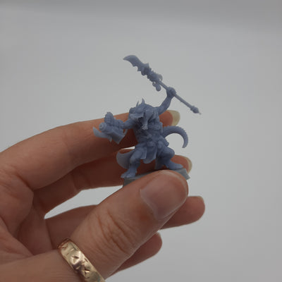 Figurine miniature - Kobold (5 classes différentes) - DnD - Gris / Non peint