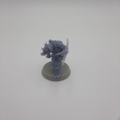 Figurine miniature - Kobold (5 classes différentes) - DnD - Gris / Non peint