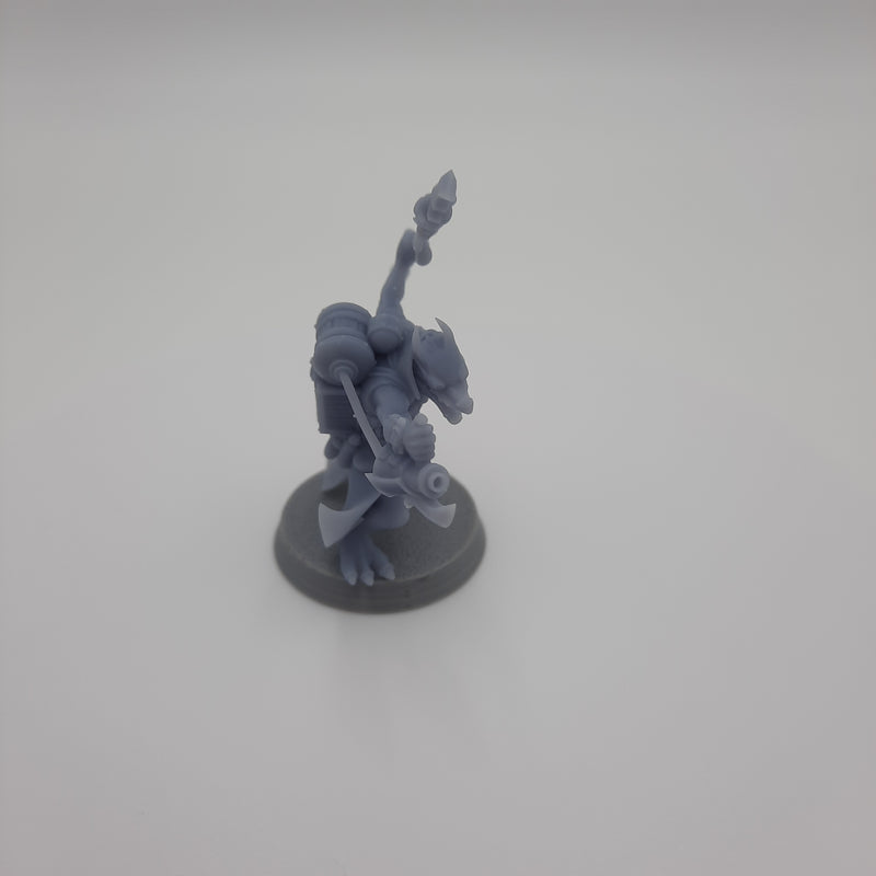 Figurine miniature - Kobold (5 classes différentes) - DnD - Gris / Non peint