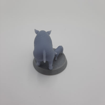 Figurine miniature - Animaux de la ferme (6 animaux différents) - DnD - Fate of the Norns - Gris/Non peint