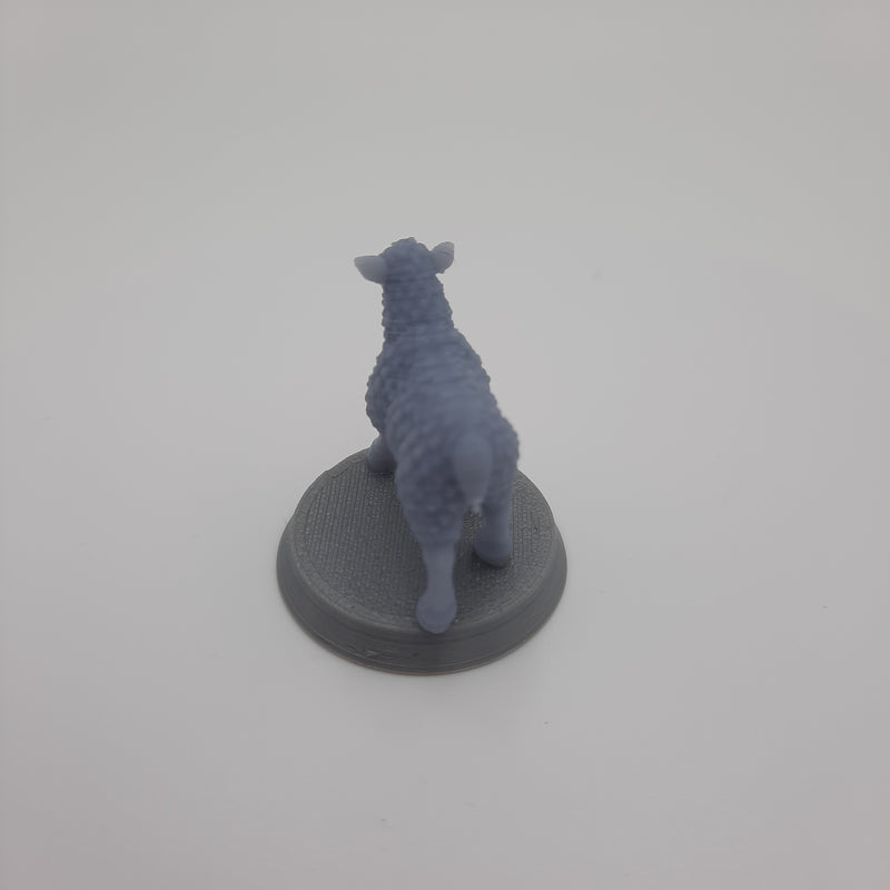 Figurine miniature - Animaux de la ferme (6 animaux différents) - DnD - Fate of the Norns - Gris/Non peint